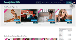 Desktop Screenshot of lonelycamgirls.com