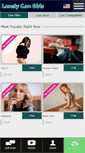 Mobile Screenshot of lonelycamgirls.com